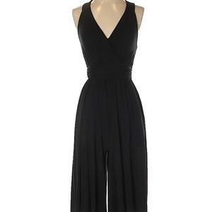Anthro black wide leg jumpsuit